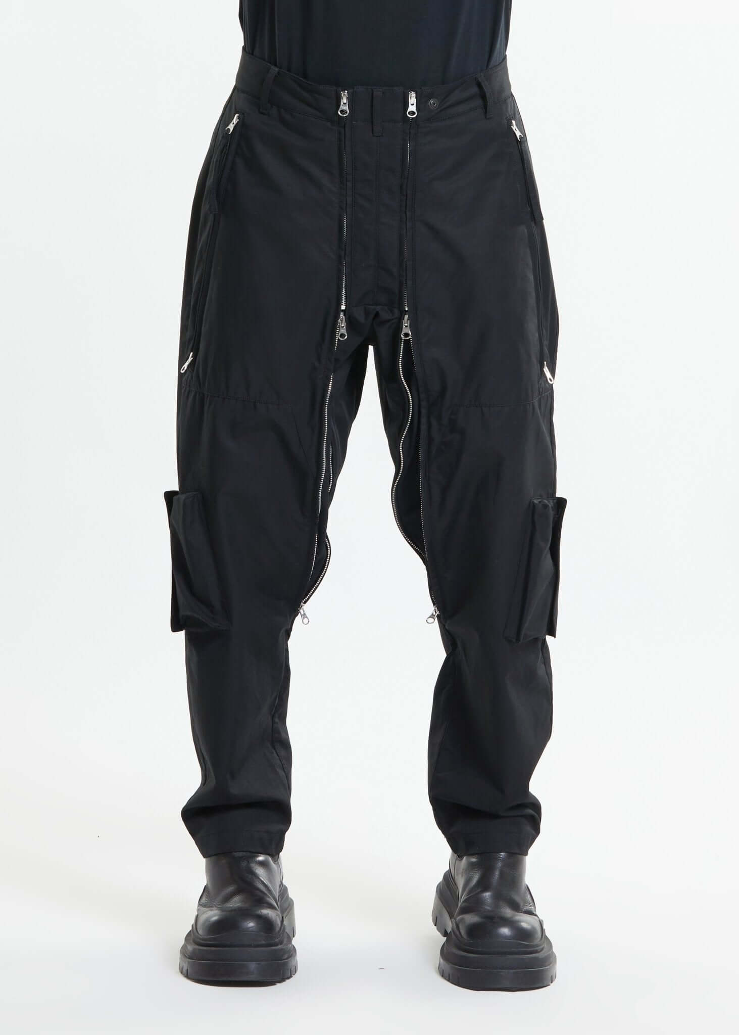 Double Zip Articulated Pants - NILMANCE