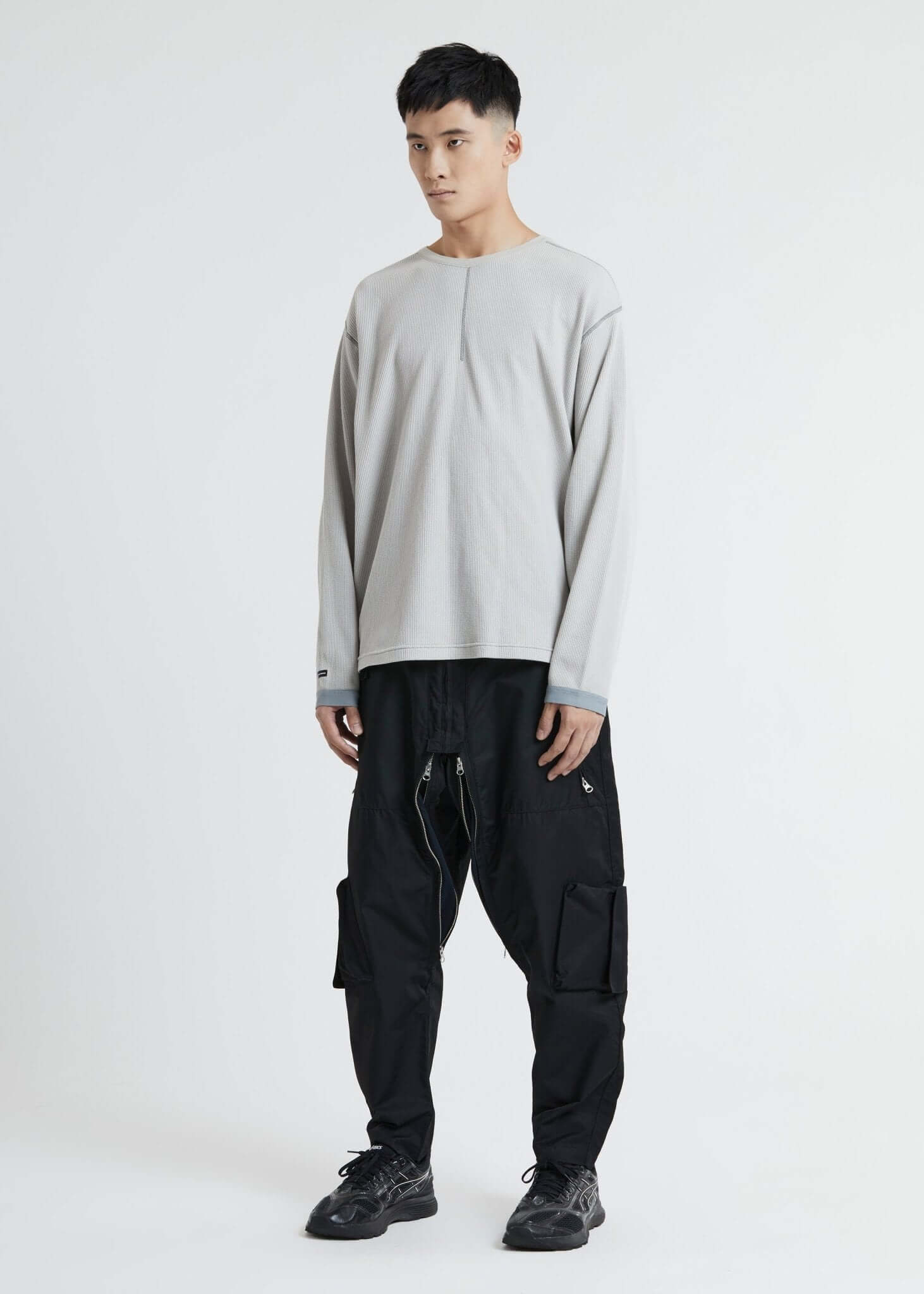 Waffle Knit 2 Way Tee - NILMANCE