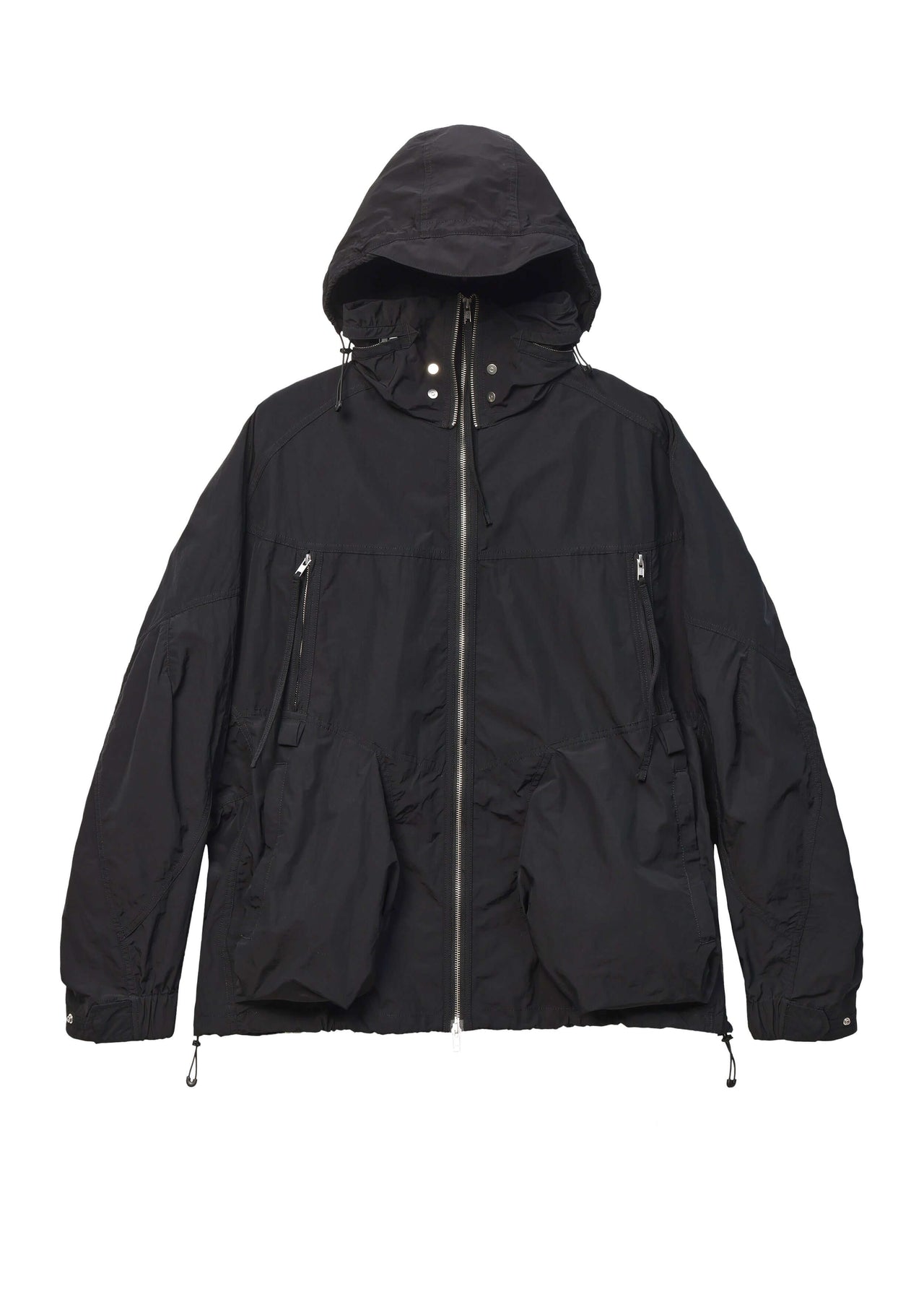 Paneled Intervein Nylon Jacket