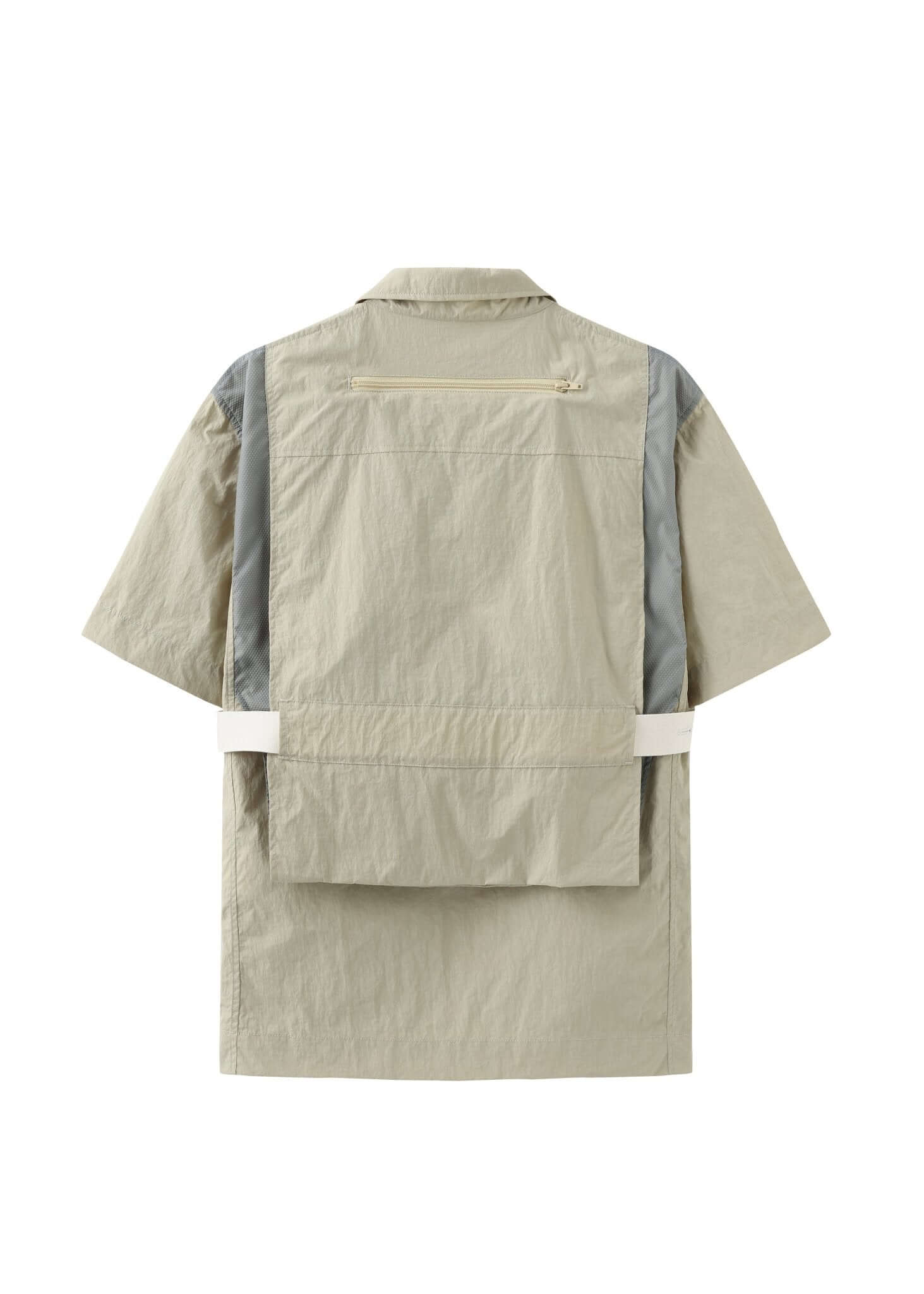 Compartment Nylon Shirt With Detachable Hood - NILMANCE