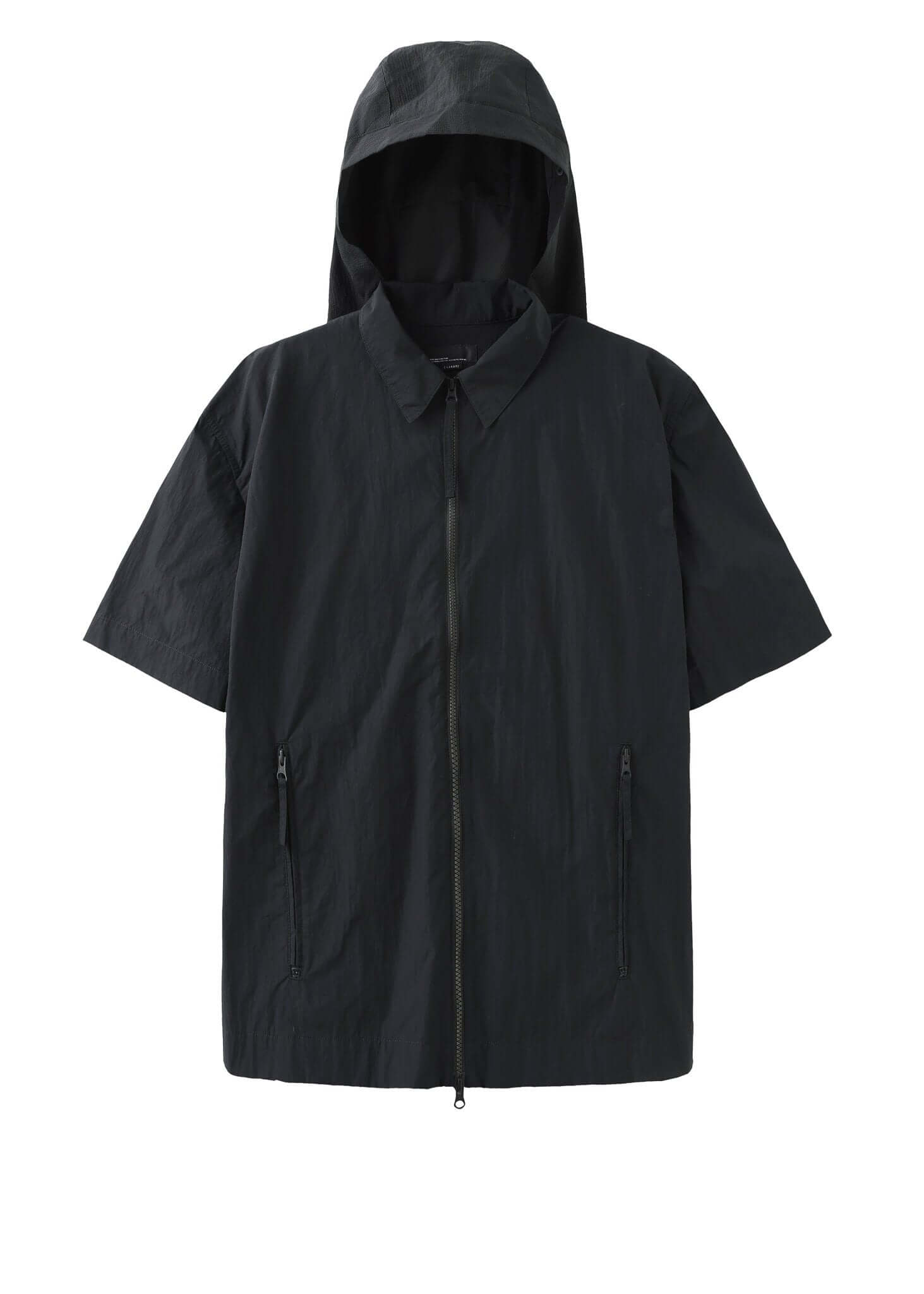 Compartment Nylon Shirt With Detachable Hood - NILMANCE