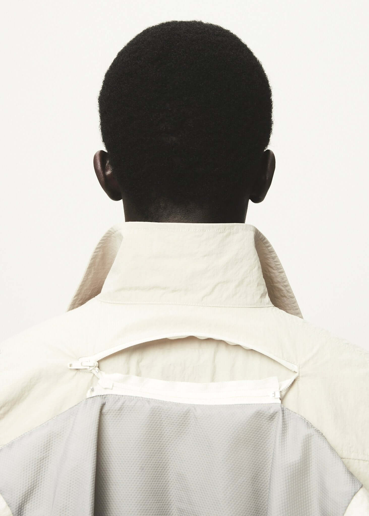 Compartment Nylon Shirt With Detachable Hood - NILMANCE