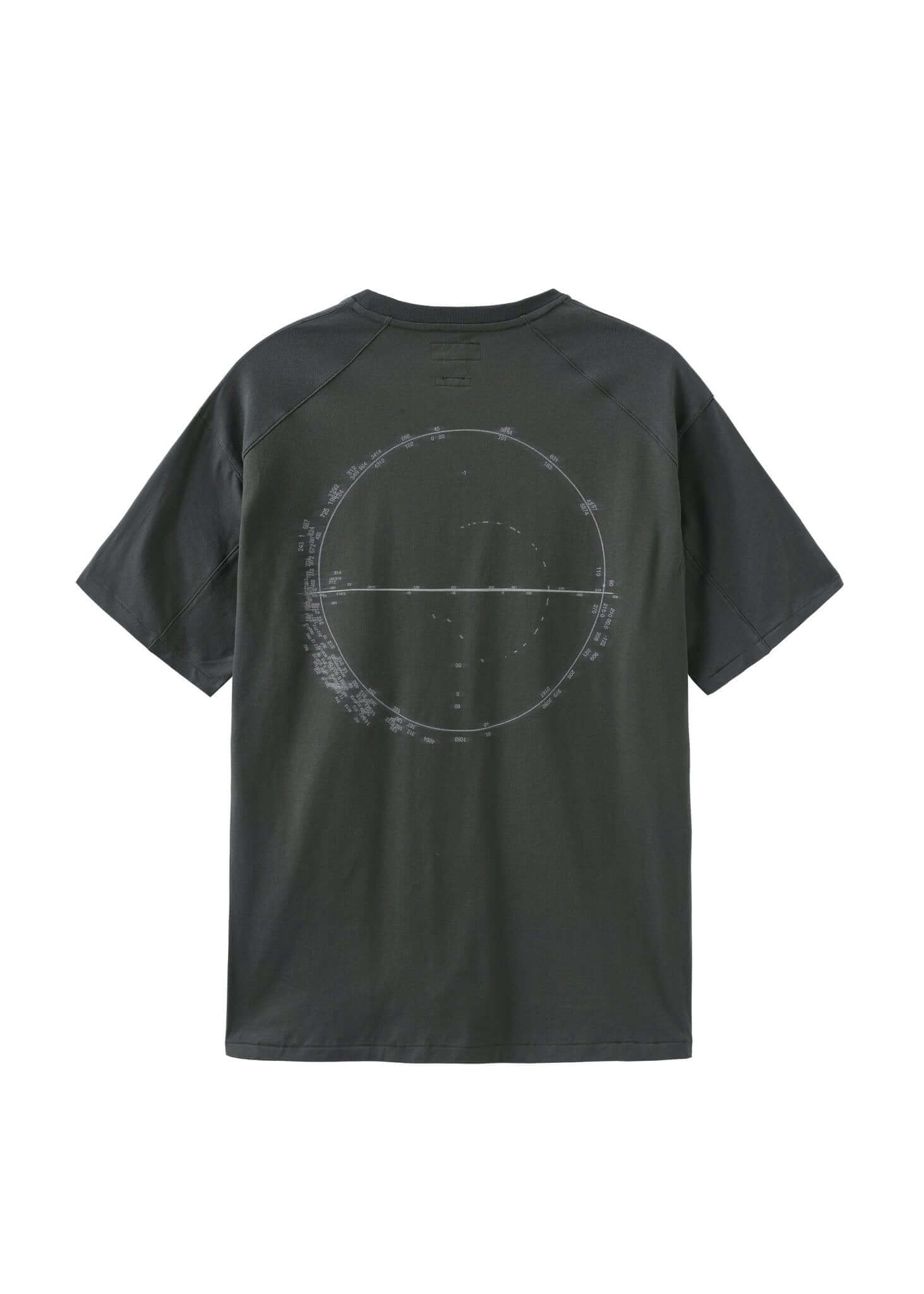 Distorted Coordinate Graphic Printed T-Shirt - NILMANCE