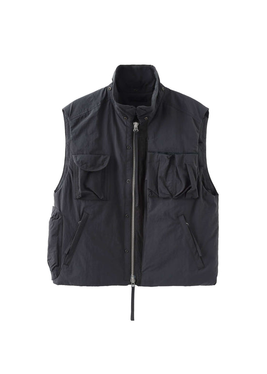 Salt shrink nylon Taslan Transform Technical Vest - NILMANCE