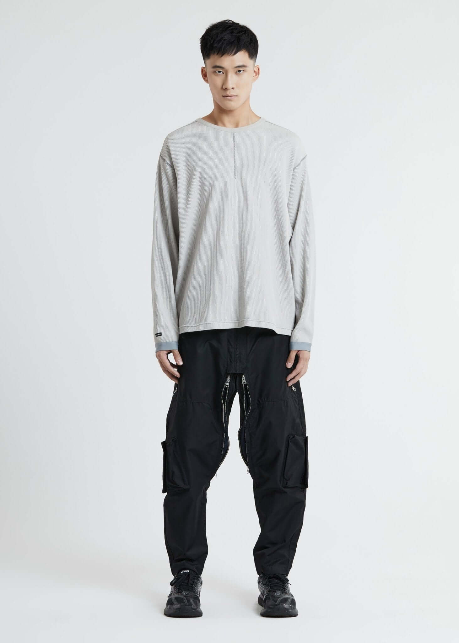 Waffle Knit 2 Way Tee - NILMANCE