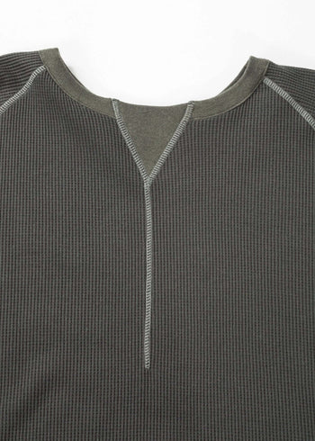 Waffle Knit 2 Way Tee - NILMANCE